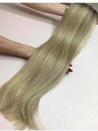 Imagem de Cabelo Humano Brasileiro Mesclado Em Tela 70cm 150g