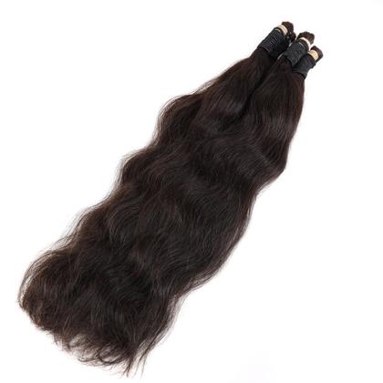 Imagem de Cabelo Humano Liso Com Leves Ondas 100 gramas 70cm Para Mega Hair