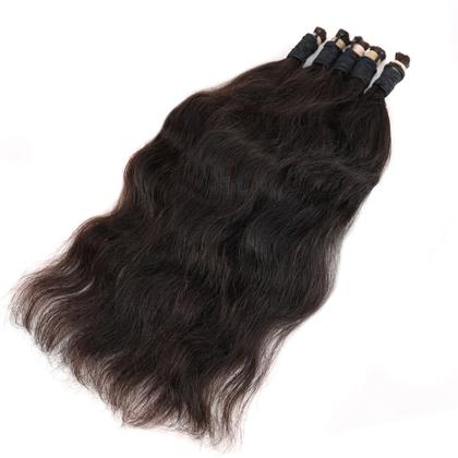 Imagem de Cabelo Humano Liso Com Leves Ondas 100 gramas 70cm Para Mega Hair
