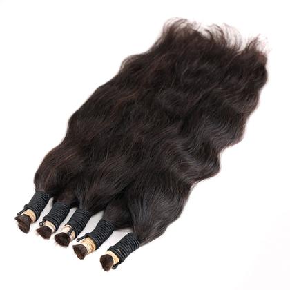 Imagem de Cabelo Humano Liso Com Leves Ondas 100 gramas 70cm Para Mega Hair