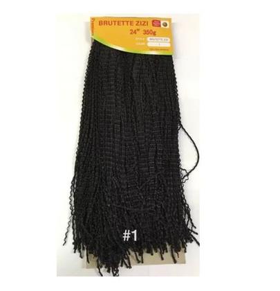 Imagem de Cabelo Miojo Miojinho Kanekalon Trançado Pacotão 350 Gramas Preto