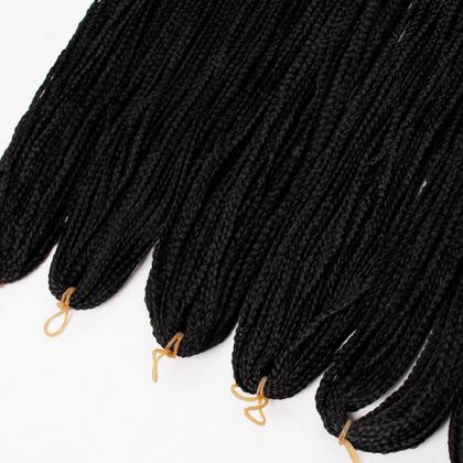 Imagem de Cabelo Miojo Miojinho Kanekalon Trançado Pacotão 350 Gramas Preto