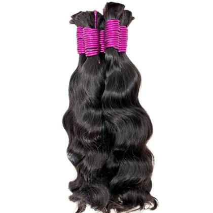 Imagem de Cabelo Ondulado Limpo Humano Natural 40/45cm 200 Gr Virgem Pontas Cheias Alongamento Mega Hair