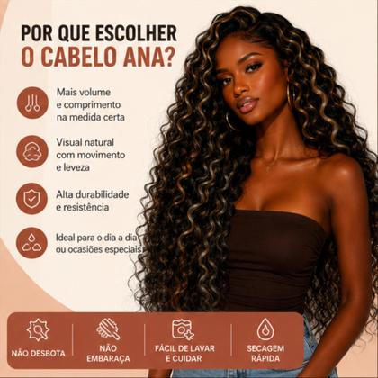 Imagem de Cabelo Orgânico Cacheado Ana Longo Fibra Premium Hair