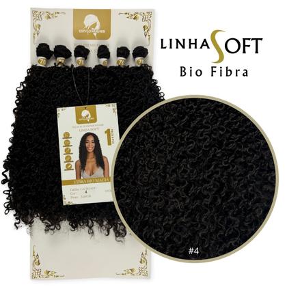 Imagem de Cabelo Orgânico Cacheado Entrelace Fibra Bio Macia Estylo Mulher Linha Soft 70cm