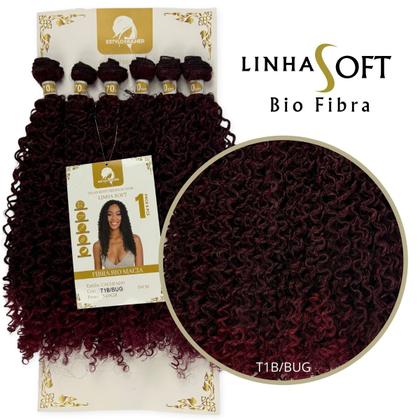 Imagem de Cabelo Orgânico Cacheado Entrelace Fibra Bio Macia Estylo Mulher Linha Soft 70cm