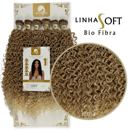 Imagem de Cabelo Orgânico Cacheado Entrelace Fibra Bio Macia Estylo Mulher Linha Soft 70cm