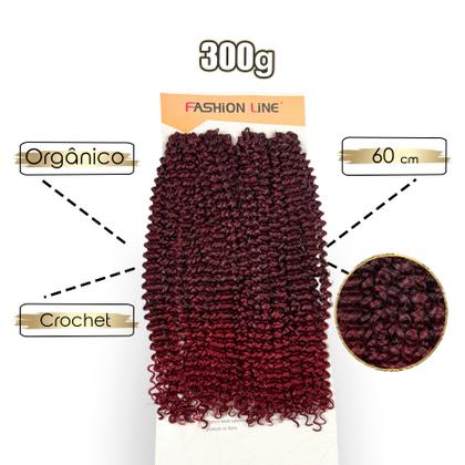 Cabelo Orgânico Cacheado Método Crochet Braid Viviana 60cm Fashion