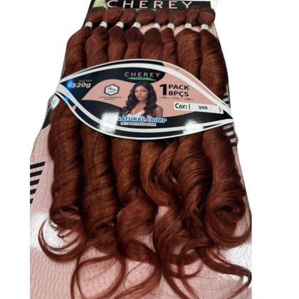 Imagem de Cabelo Orgânico Cherey Para Entrelace Ondulado Longo 80cm