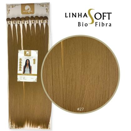Imagem de Cabelo Orgânico Linha Soft Liso Estylo Mulher Entrelace Bio Fibra Macia 70cm 340gr
