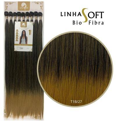 Imagem de Cabelo Orgânico Linha Soft Liso Estylo Mulher Entrelace Bio Fibra Macia 70cm 340gr