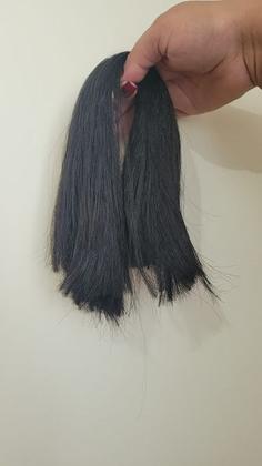 Imagem de Cabelo Para Bebê Reborn - Fibra Beautex Preto Com 90g