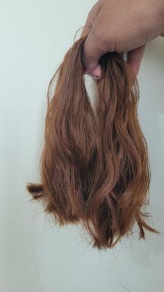 Imagem de Cabelo Para Bebê Reborn - Fibra Beautex Ruivo Com 90g