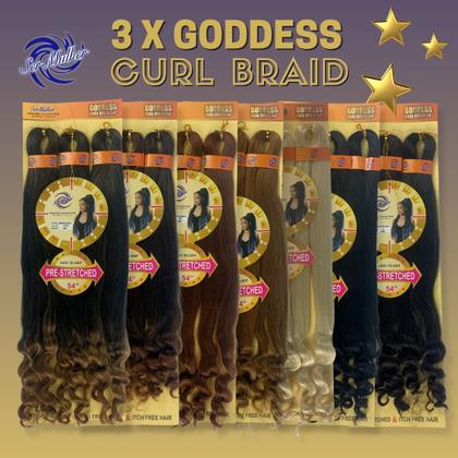 Imagem de Cabelo Para Tranças 3 X Goddess Curl Braid Ser Mulher 240g 135cm