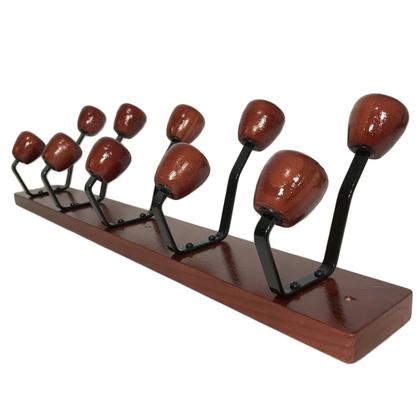 Imagem de Cabide 5 ganchos reto com ganchos duplos para parede ou porta.
