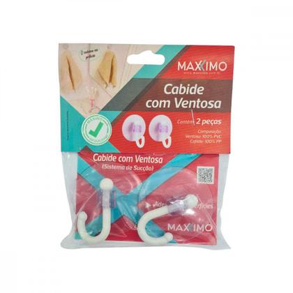 Imagem de Cabide C/Ventosa Pvc C/02Pc -Mx073