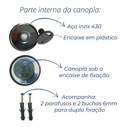 Imagem de Cabide Gancho Simples Inox para Banheiro - Pison
