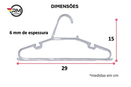 Imagem de Cabide Infantil de Acrílico Azul  Kit com 30 unidades Envio Imediato