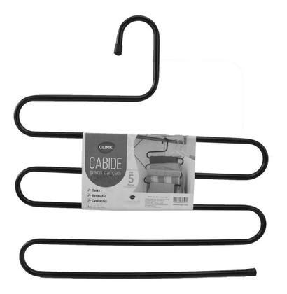 Imagem de Cabide Para Calças Em Inox Com 5 Divisorias Multifuncional