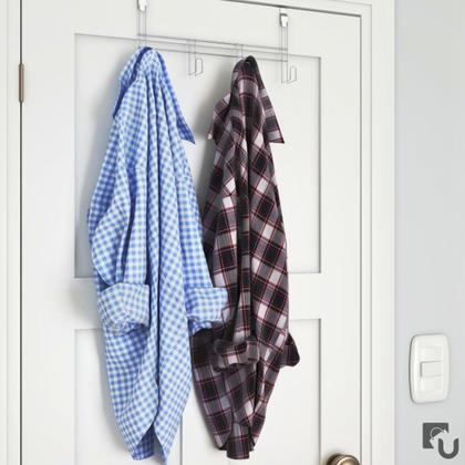 Imagem de Cabide Para Porta Com 4 Pinos Encaixe Em Aço Cromado Stolf