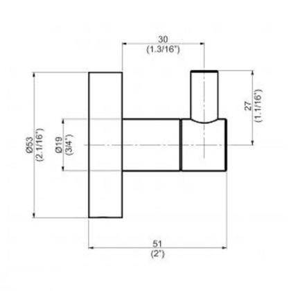 Imagem de Cabide Perflex 12121710 C36 Slim Cromado