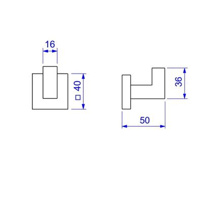Imagem de Cabide Quadratta 2060.C83 - Deca