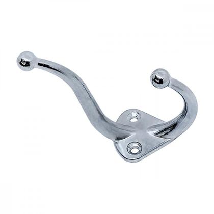 Imagem de Cabide Silvana Zincado Duplo Gd - Kit C/20 Unidades