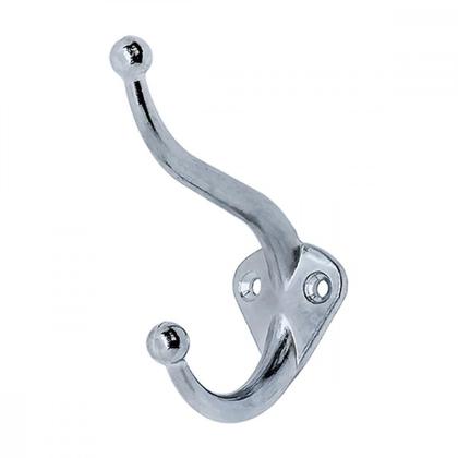 Imagem de Cabide Silvana Zincado Duplo Gd - Kit C/20 Unidades