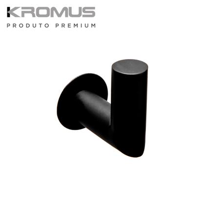 Imagem de Cabide Simples Inox Preto Fosco - Kromus ME0201B
