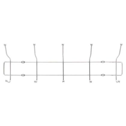 Imagem de Cabide Suporte Pendurar Roupa Parede Aço Inox 10 Gancho Casaco Toalha Bolsa Acessório Quarto Entrada