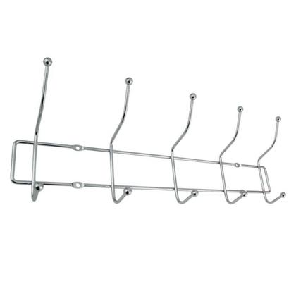 Imagem de Cabide Suporte Pendurar Roupa Parede Aço Inox 10 Gancho Casaco Toalha Bolsa Acessório Quarto Entrada