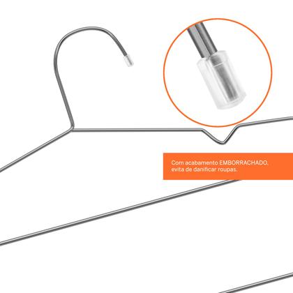 Imagem de Cabide Triplo Calceiro Cromado Kit C/ 2 Pçs