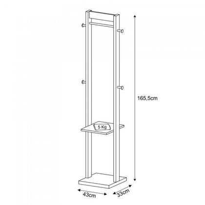 Imagem de Cabideiro 1 Prateleira Tecno Mobili