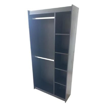 Imagem de Cabideiro Com Nicho Lateral Modulado 100% Mdf  Preto - Suprema Móveis