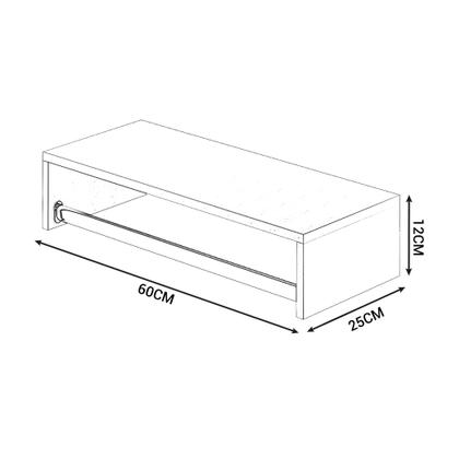 Imagem de Cabideiro De Parede Arara Porta Roupas Nicho Quarto Mdf