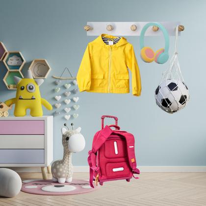 Imagem de Cabideiro De Parede E Porta Mdf Branco Organizador - Nf-e