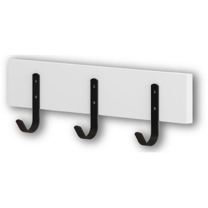 Imagem de Cabideiro De Parede Madeira Industrial Com 3 Ganchos Simples