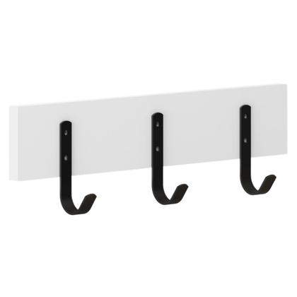 Imagem de Cabideiro De Parede Madeira Industrial Com 3 Ganchos Simples