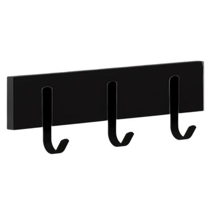 Imagem de Cabideiro De Parede Madeira Industrial Com 3 Ganchos Simples