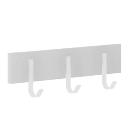 Imagem de Cabideiro De Parede Madeira Industrial Com 3 Ganchos Simples - Pratk