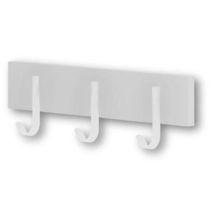 Imagem de Cabideiro De Parede Madeira Industrial Com 3 Ganchos Simples - Pratk