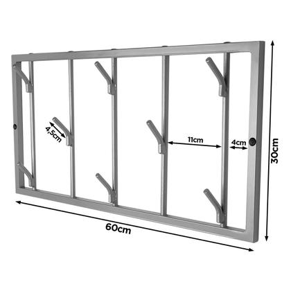 Imagem de Cabideiro de Parede Multiuso Giratório com 8 ganchos Ipê