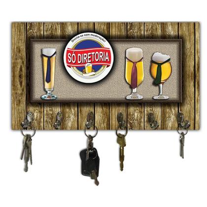 Imagem de Cabideiro De Parede Porta Chaves Toalhas Cerveja Bar