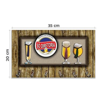 Imagem de Cabideiro De Parede Porta Chaves Toalhas Cerveja Bar