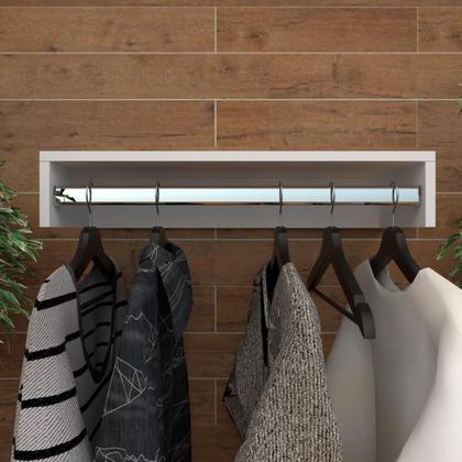 Imagem de Cabideiro de parede suspenso 60x25x11,5 Nude