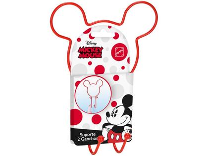 Imagem de Cabideiro de Parede Vermelho 2 Ganchos Arthi