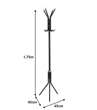 Imagem de Cabideiro De Roupa Mancebo Prático Porta Casaco Bolsa Arara