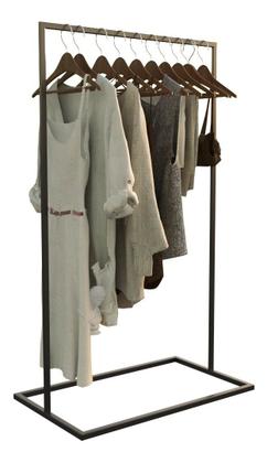 Imagem de Cabideiro Estilo Industrial Chão Bermudas 170x100cm Expositora