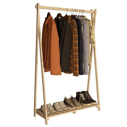 Imagem de Cabideiro Guardar Casacos Closet Para Chão Estilo Retro