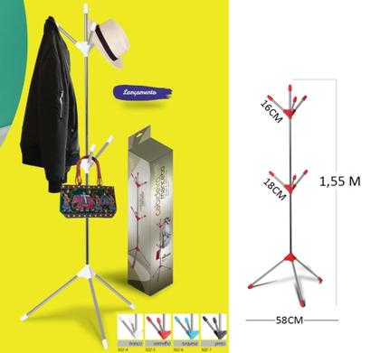 Imagem de Cabideiro Mancebo de Chão desmontável Branco - Niquelart N302-4